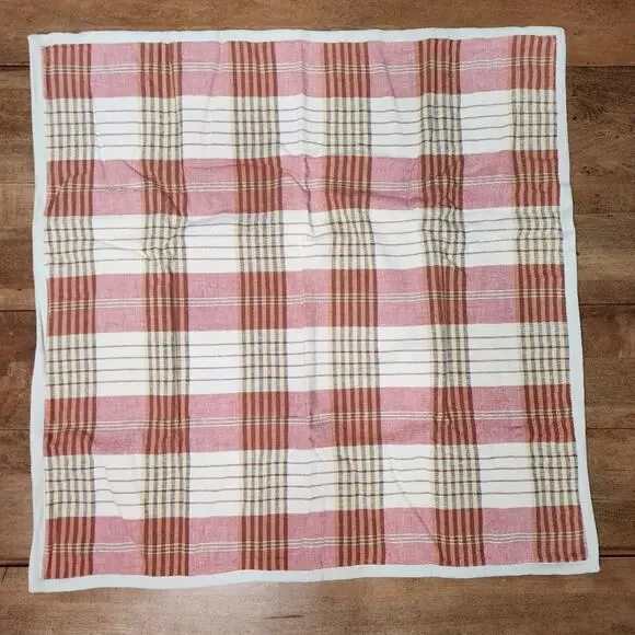 Ralph Lauren Red Plaid Camile Euro Pillow Sham NWT